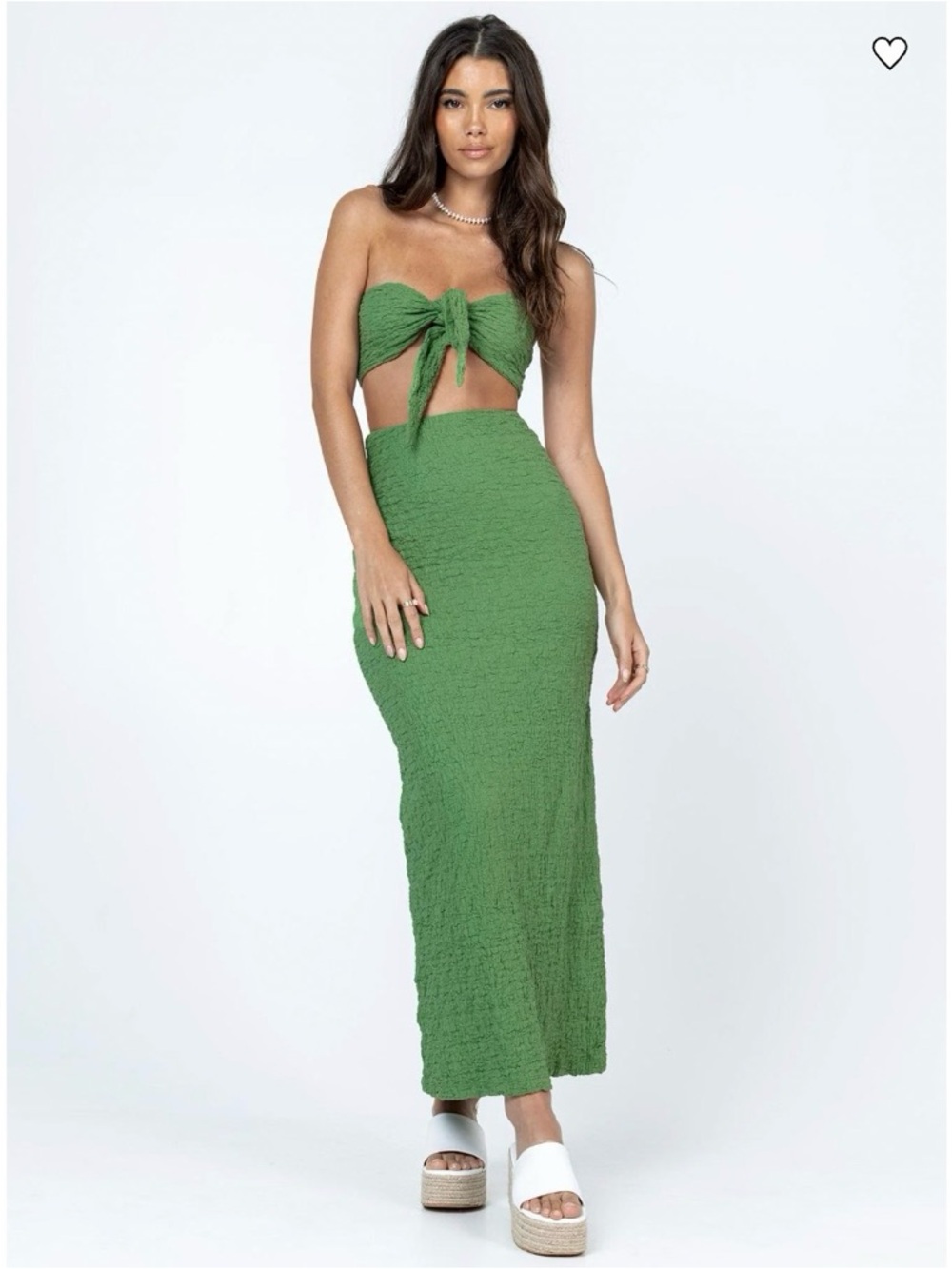 Princess Polly Matilda Maxi Set Green